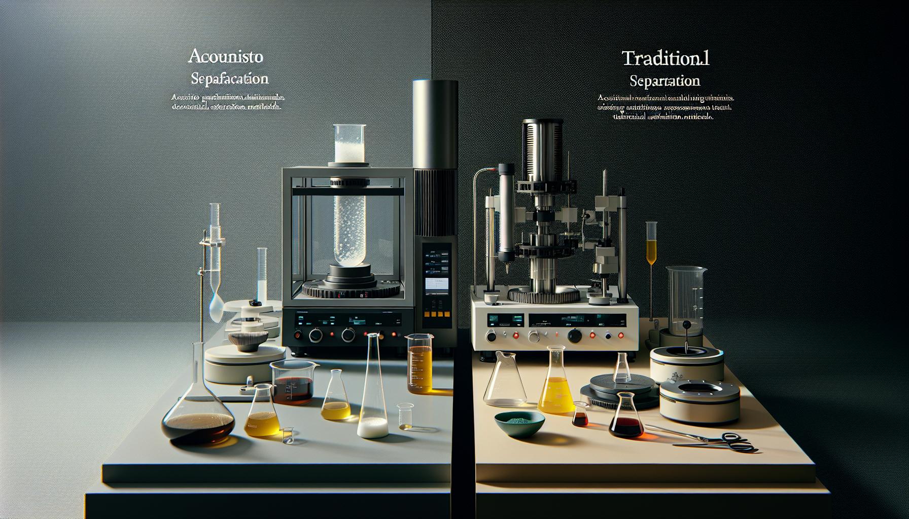 Comparative Analysis: Acousto vs. Traditional Separation Methods