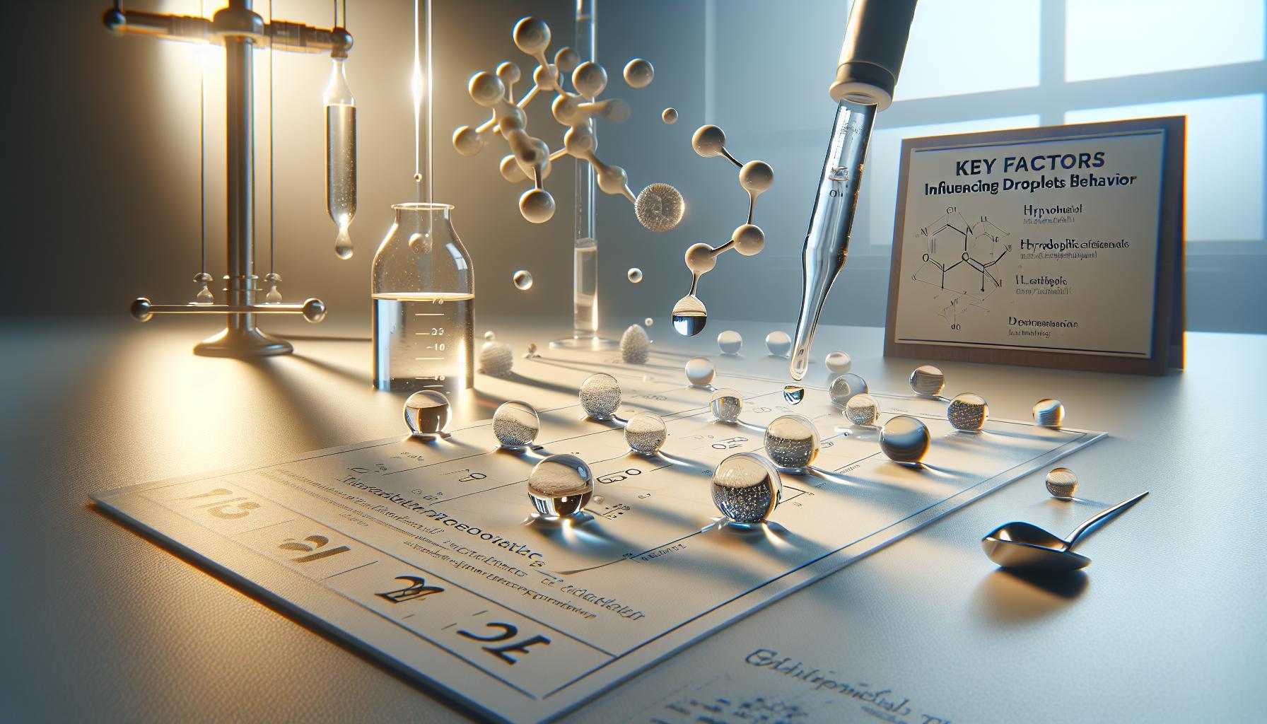 Key Factors Influencing Droplet Behavior
